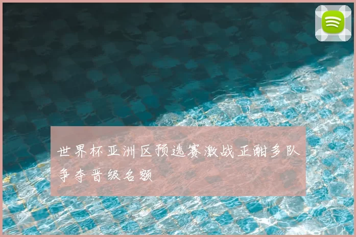 世界杯亚洲区预选赛激战正酣多队争夺晋级名额