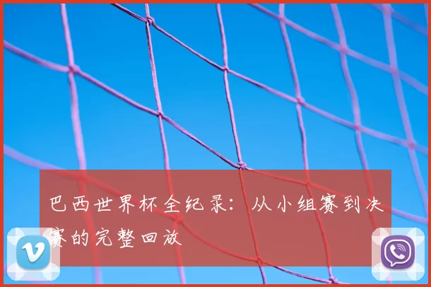 巴西世界杯全纪录:从小组赛到决赛的完整回放
